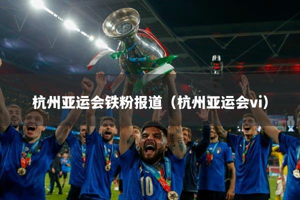 杭州亚运会铁粉报道（杭州亚运会vi）